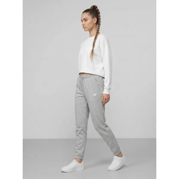  Dámske nohavice 4F WMM00TTROF1658 COLD LIGHT GREY MELANGE 