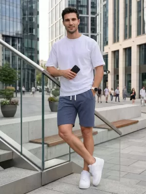 Pánske kraťasy DSTREET SX2623 MODRÁ