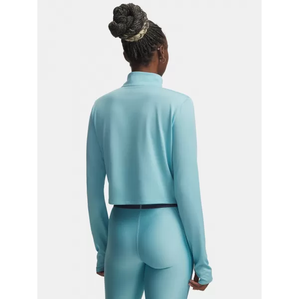  Dámske tričko UNDER ARMOUR TECH BRANDED 1/2 ZIP 6009988-425 MODRÁ 