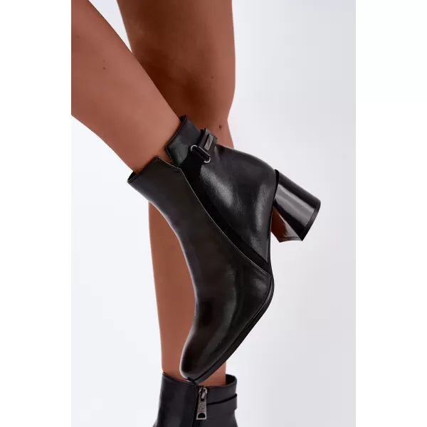  Dámske členkové topánky VINCEZA 58660 BLACK 