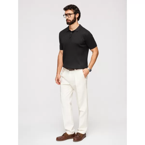  Pánske polo tričko OMBRE OM-POSS-0180 BLACK 