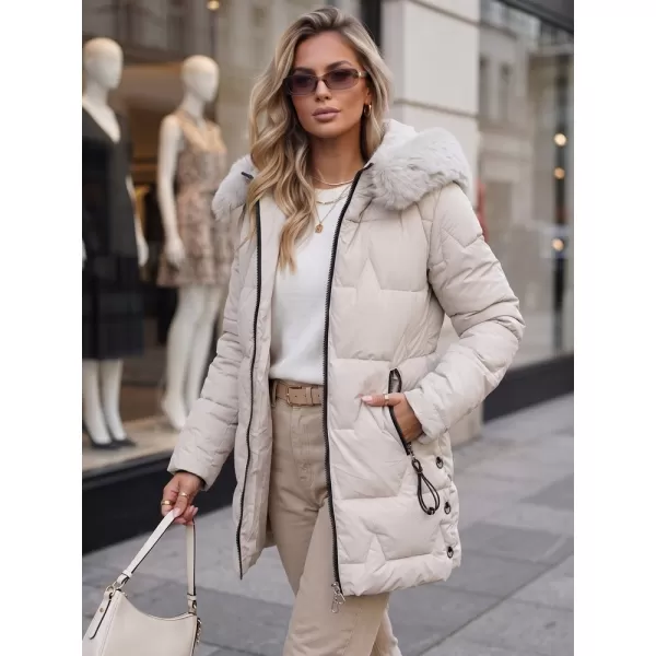  Dámska bunda DSTREET TY5737 BÉŽOVÁ 