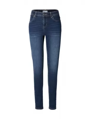 Dámske nohavice URBAN CLASSICS TB8370 DARK BLUE WASHED