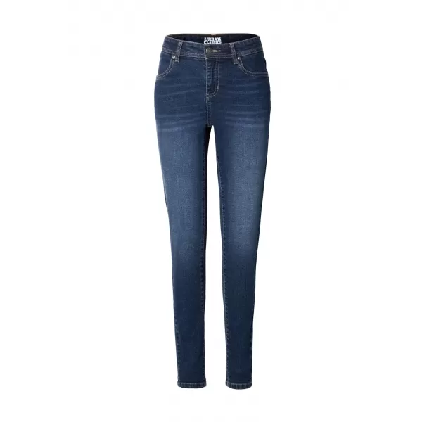  Dámske nohavice URBAN CLASSICS TB8370 DARK BLUE WASHED 