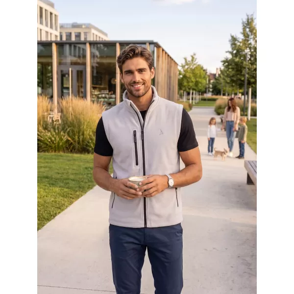  Pánska fleece vesta ALTISPORT ALM002525 SVETLO ŠEDÁ 