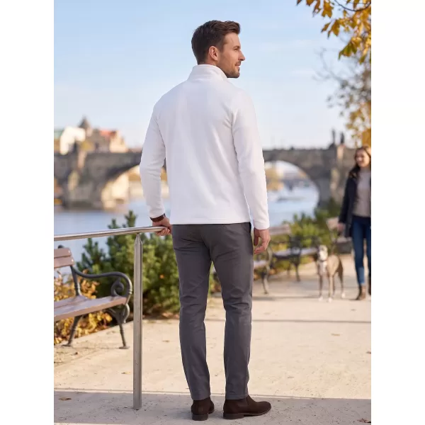  Pánska fleece mikina ALTISPORT ALM002852 BIELA 