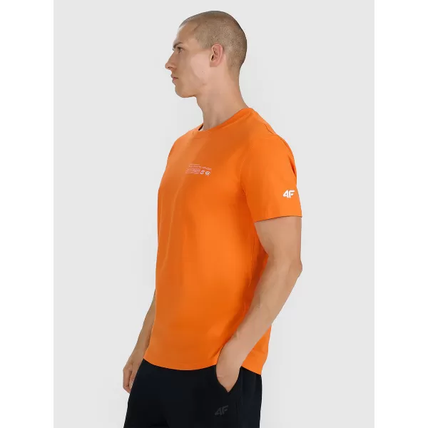  Pánske tričko 4F WAW25TTSHM2372 ORANGE 