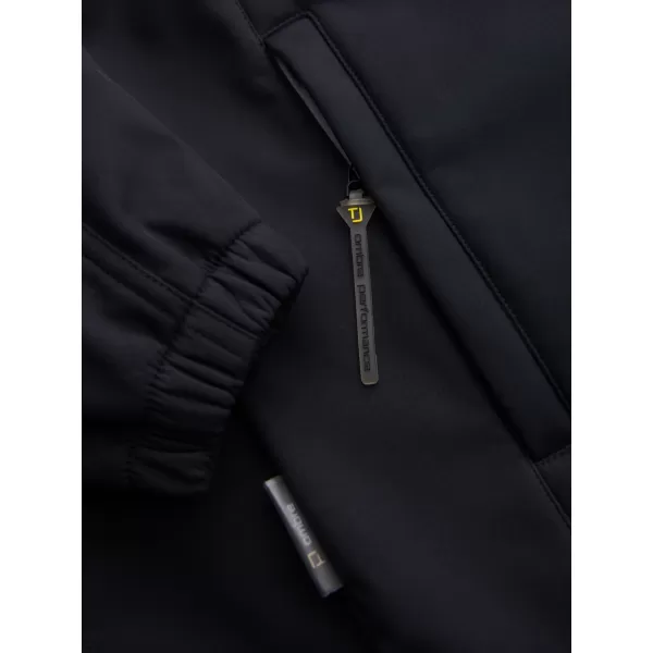 Pánska softshellová bunda OMBRE OM-JANP-0292 BLACK 