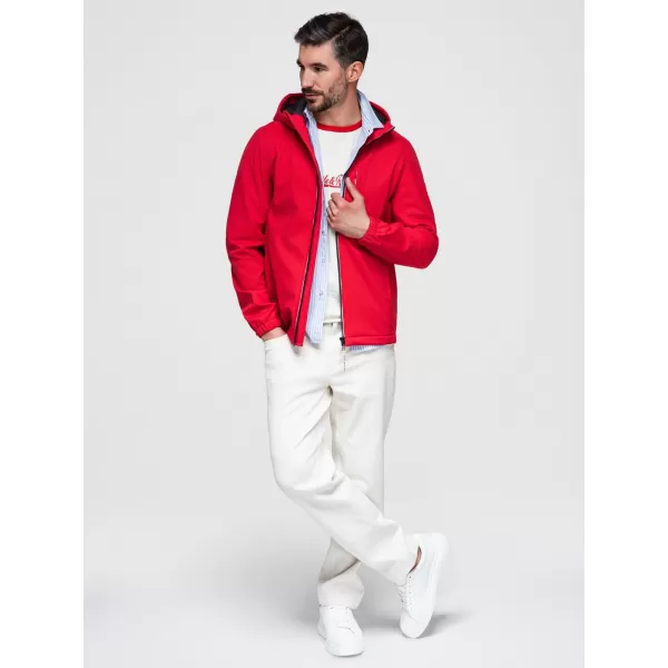  Pánska softshellová bunda OMBRE OM-JANP-0292 RED 