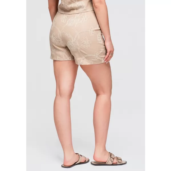  Dámske kraťasy OMBRE OW-ST-E0020 BEIGE 