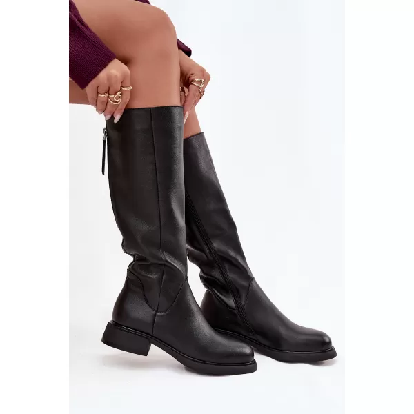  Dámske čižmy S.BARSKI JC62-1036 BLACK 