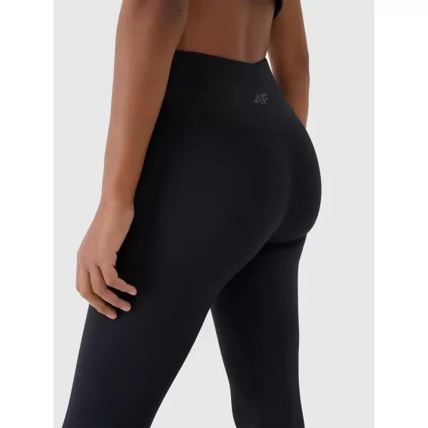  Dámske legíny 4F WAW25TTIGF242 DEEP BLACK 