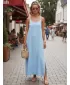 Dámske šaty DSTREET EY2665 SVETLO MODRÁ