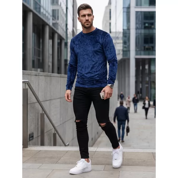  Pánska mikina DSTREET BX5531 TMAVO MODRÁ 