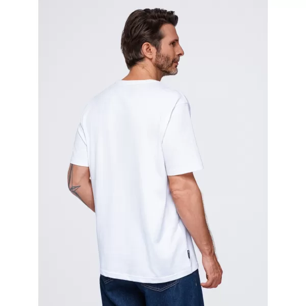  Pánske tričko OMBRE OM-TSPT-0299 WHITE 