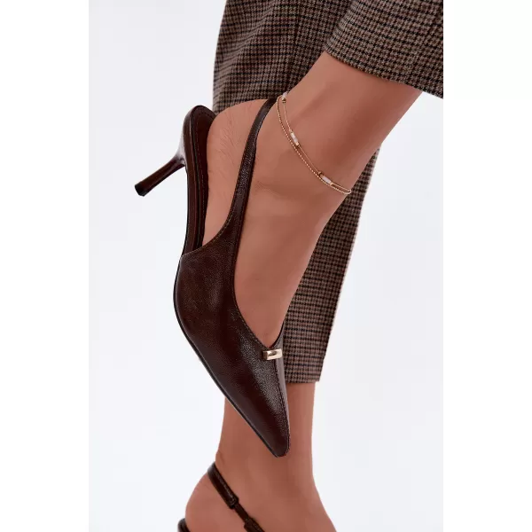  Dámske lodičky BOTO T680 BROWN 
