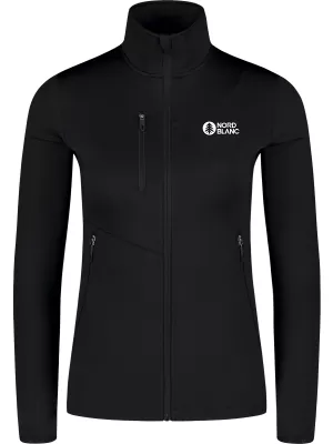 Dámska powerfleece mikina NORDBLANC CRISP NBSFL8338 ČIERNA