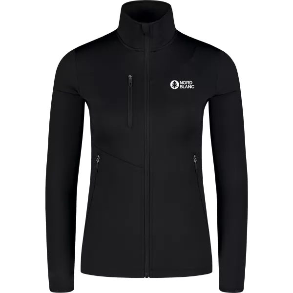 Dámska powerfleece mikina NORDBLANC CRISP NBSFL8338 ČIERNA 