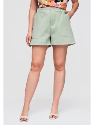 Dámske kraťasy OMBRE OW-ST-E0009 LIGHT GREEN