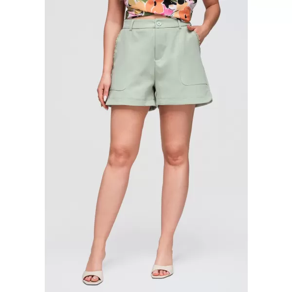  Dámske kraťasy OMBRE OW-ST-E0009 LIGHT GREEN 