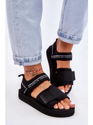 Dámske sandále BIG STAR SHOES LL274784 BLACK