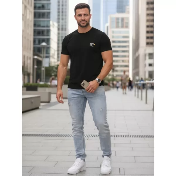  Pánske tričko DSTREET NX0148R-BK ČIERNA 