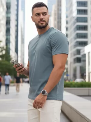 Pánske tričko DSTREET RX5678 MODRÁ
