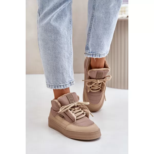 Dámske snehule BIG STAR SHOES OO274A532 BEIGE 