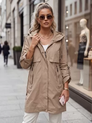 Dámska bunda DSTREET TY5808 BÉŽOVÁ