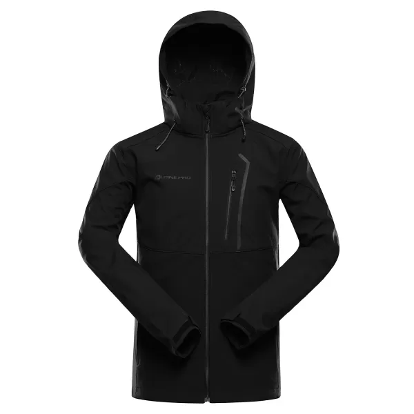  Pánska softshellová bunda ALPINE PRO GEDER BLACK 