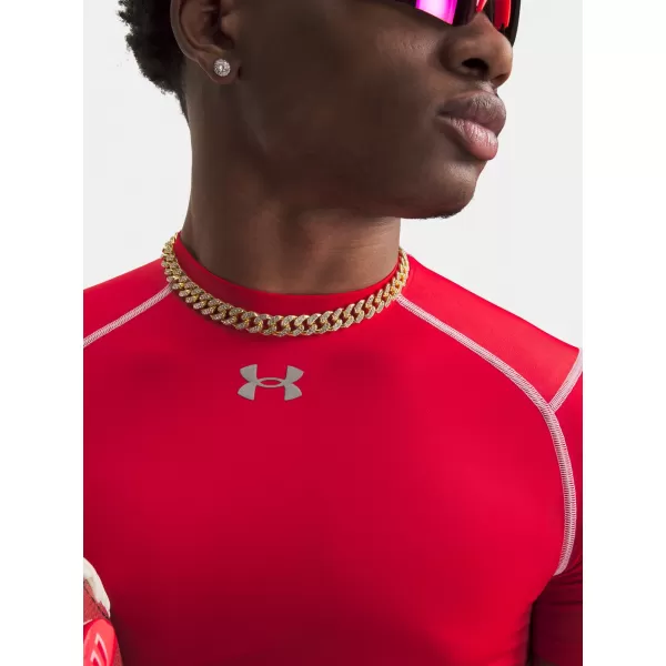  Pánske tričko UNDER ARMOUR UA HG ELITE COMP SS 6015382-600 ČERVENÁ 