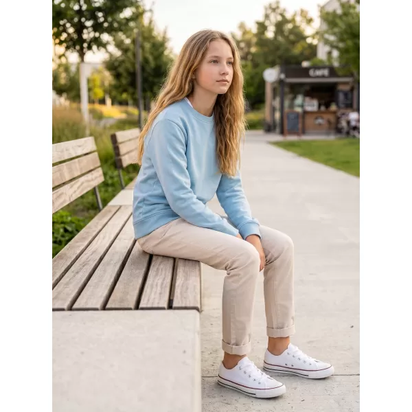  Detská mikina MALFINI CREW 427 NEBESKY MODRÁ 