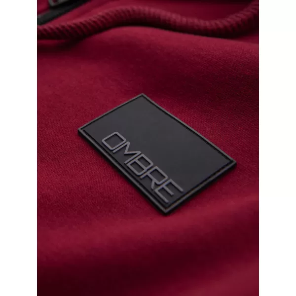  Pánska mikina OMBRE OM-SSZP-0256 RED 