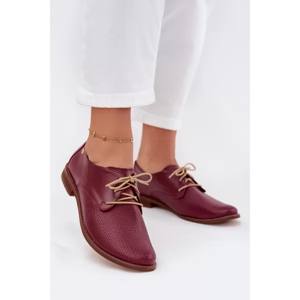  Dámske poltopánky ZAZOO 4238/CHIARETTO/M RED 