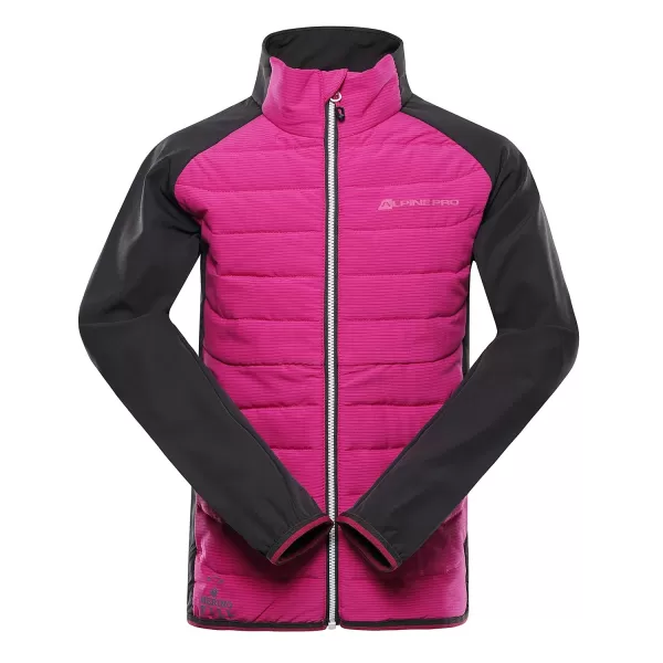  Detská bunda ALPINE PRO GERLO FUCHSIA RED 