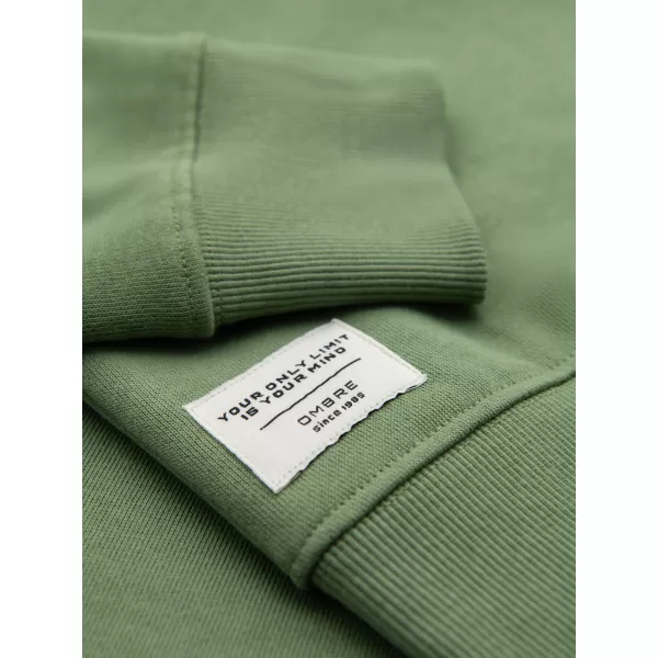 Pánska mikina OMBRE OM-SSBN-0271 GREEN 