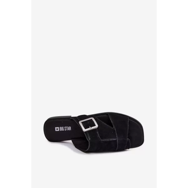  Dámske šľapky BIG STAR SHOES TT274477 BLACK 