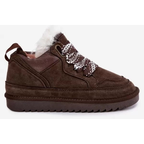  Dámske snehule VINCEZA 97974 CHOCOLATE 