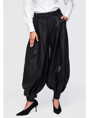 Dámske nohavice OMBRE OW-PA-E0022 BLACK