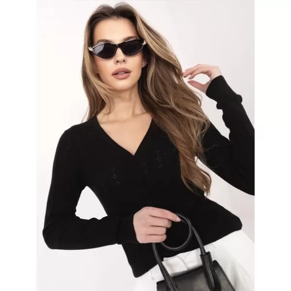  Dámsky sveter SUBLEVEL D90186AK90993A BLACK 