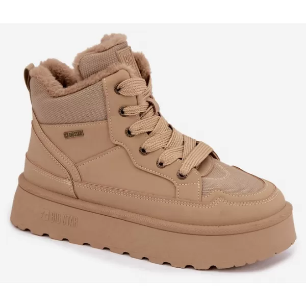  Dámske snehule BIG STAR SHOES UU274166 BEIGE 
