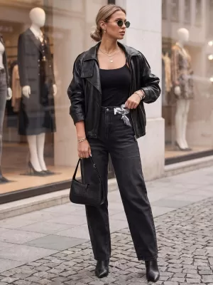 Dámske nohavice DSTREET UY3131 ČIERNA