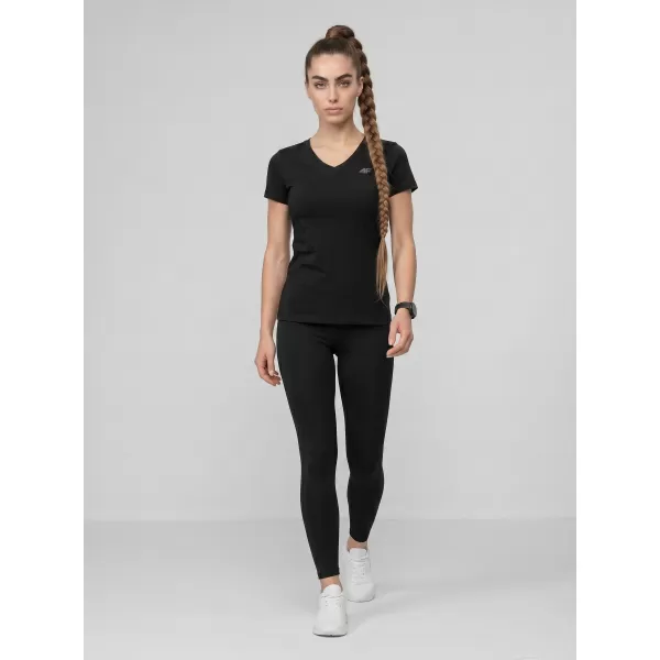  Dámske tričko 4F WMM00TTSHF3307 DEEP BLACK 
