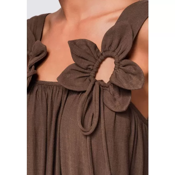  Dámske šaty OMBRE OW-DLR-E0014 BROWN 