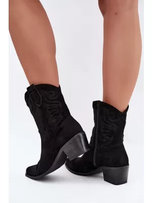 Dámske členkové topánky BOTO 6508 BLACK