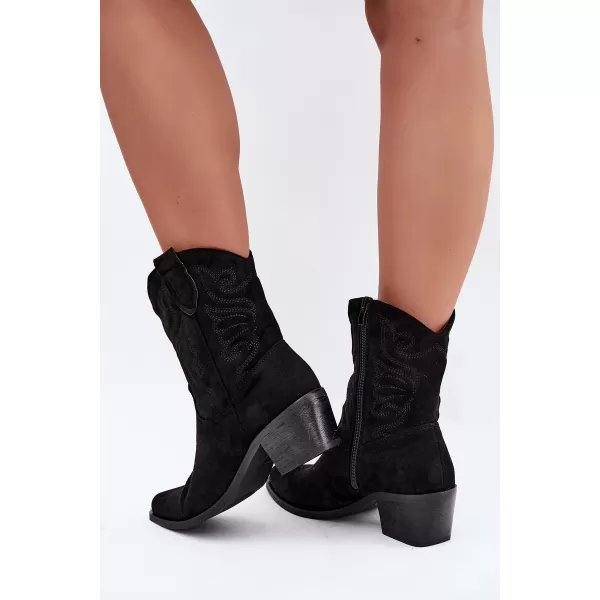  Dámske členkové topánky BOTO 6508 BLACK 