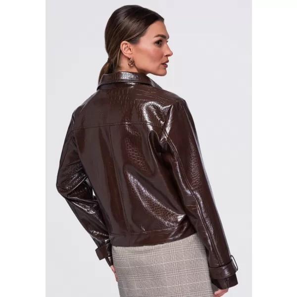  Dámska bunda OMBRE OW-JAFL-0145 BROWN 