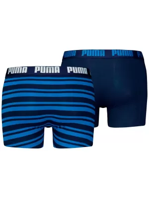 Pánske boxerky PUMA MEN EVERYDAY HERITAGE STRIPE BOXER 93832601 BLUE