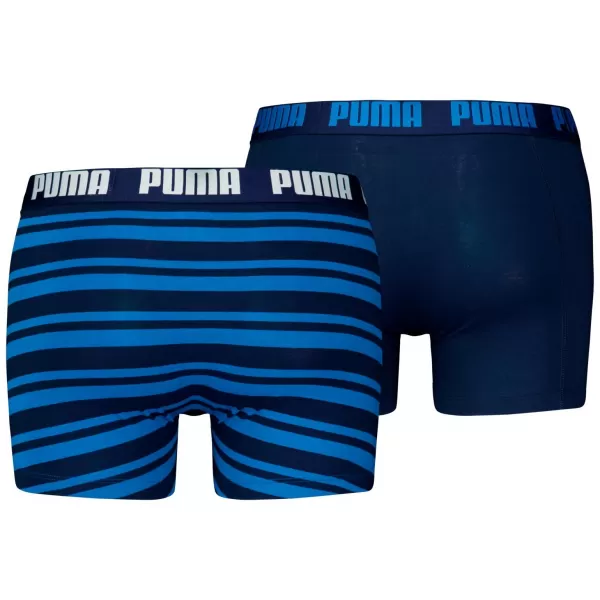  Pánske boxerky PUMA MEN EVERYDAY HERITAGE STRIPE BOXER 93832601 BLUE 