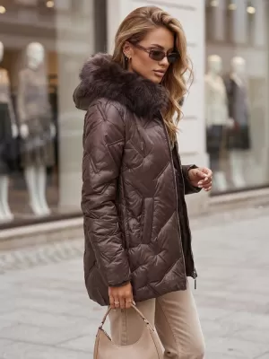 Dámska bunda DSTREET TY5814 FIALOVÁ